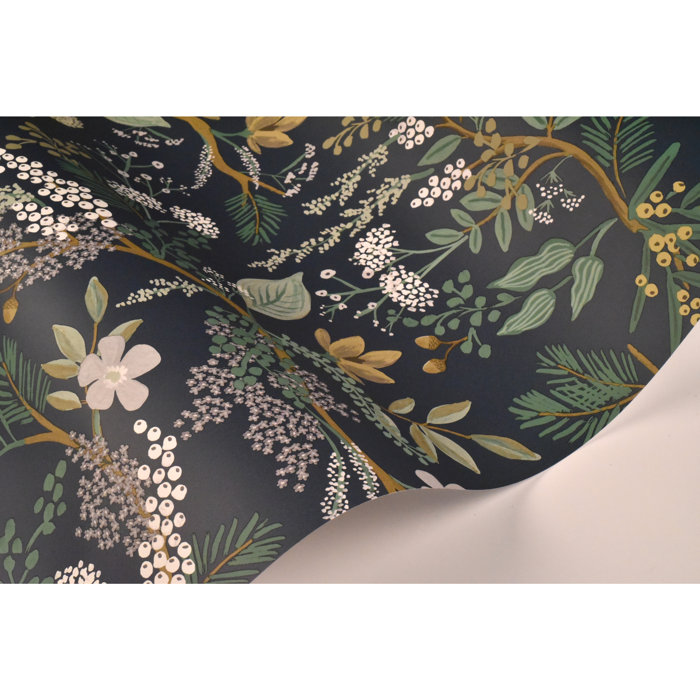 Rifle Paper Co. Juniper Forest 20' L x 27" W Peel and Stick Wallpaper